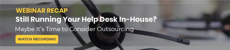 Banner of Auxis' Webinar Recap: Still Running Your Help Desk In-House?