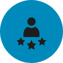 Three star icon, UiPath strength as RPA Tool #6: Customer Satisfaction