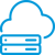 A cloud with a server icon: 66% Reduction in AWS Cloud Costs thanks to Auxis’ services