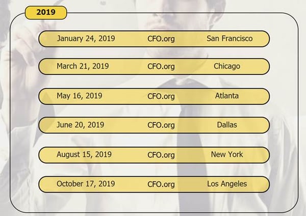 2019 CFO events